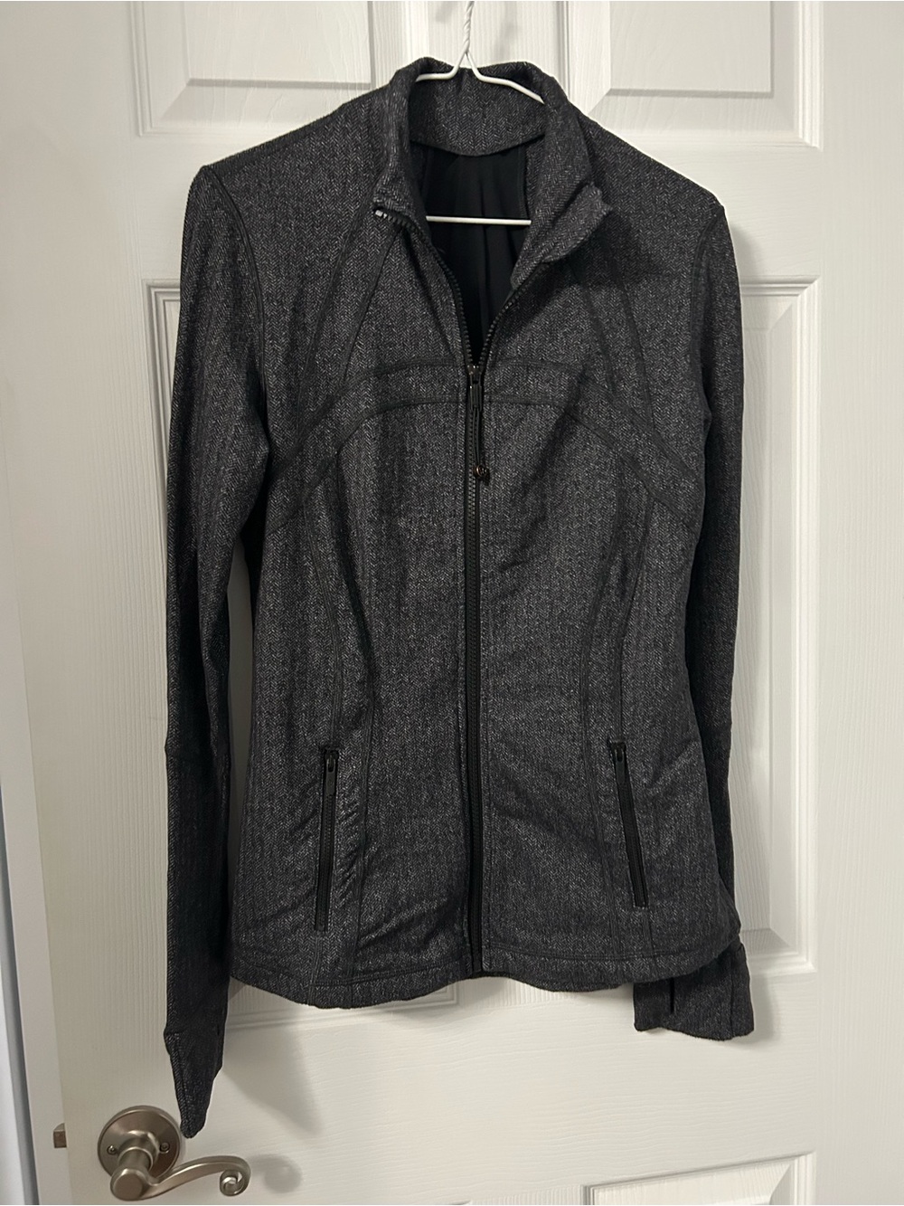 lululemon athletica Heathered Charcoal Zip Jacket